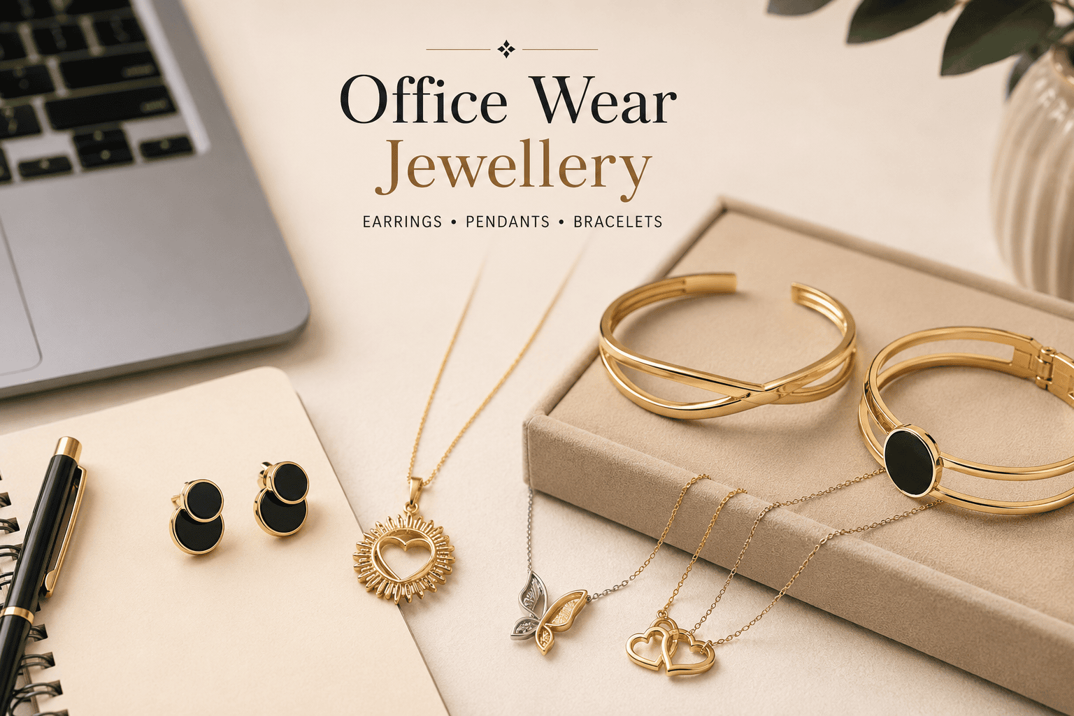 Best Office Wear Jewellery to Buy Online: Earrings, Pendants & Bracelets